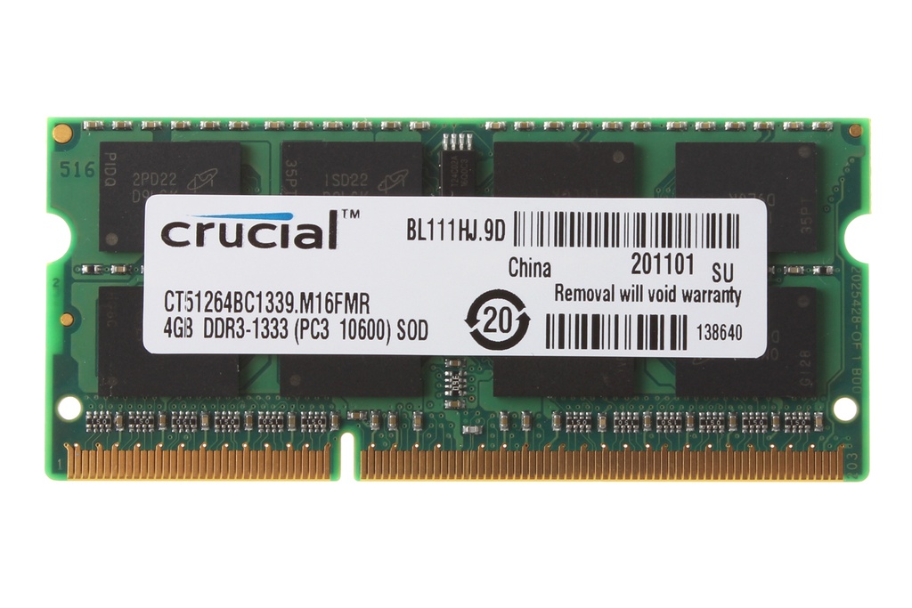 1GB PC3-10600 Laptop SODIMM DDR3 1333 MHz 204-Pin Memory RAM 10600S