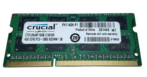 [E99-TN-IOR] 2GB PC3-10600 Laptop SODIMM DDR3 1333 MHz 204-Pin Memory RAM 10600
