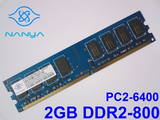 [2DIMM-800] 2GB DDR2 800MHz PC2-6400 240Pin DIMM Desktop Memory